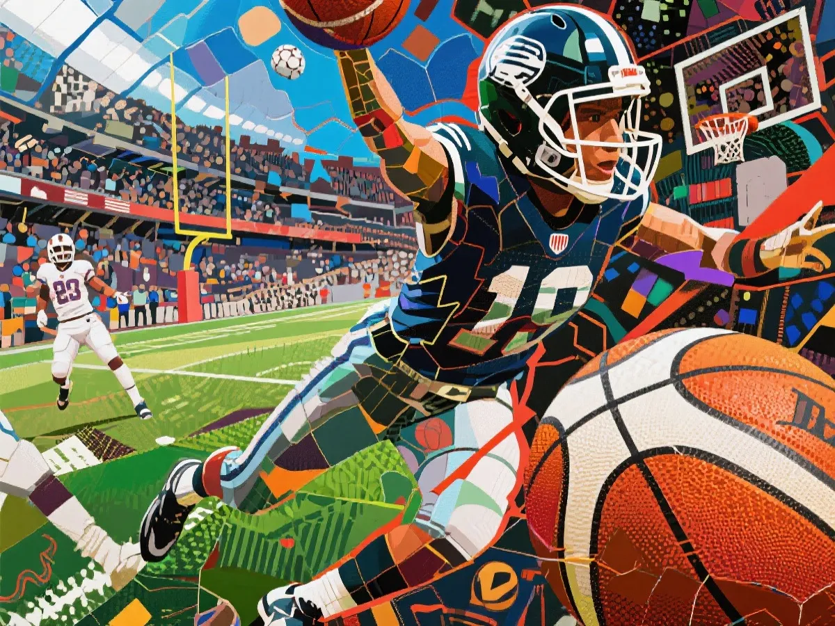 赛事精彩瞬间拼图